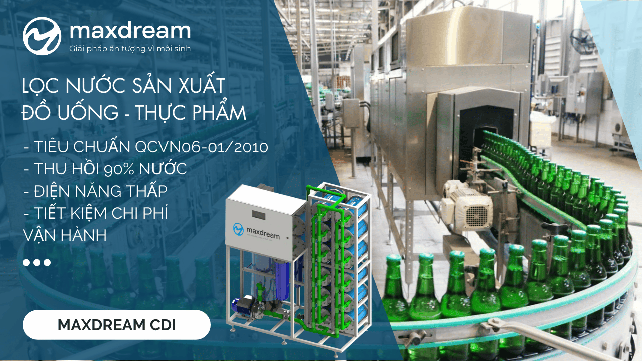 GiẢi PhÁp LỌc NƯỚc SẢn XuẤt ThỰc PhẨm ĐỒ UỐng Cdi
