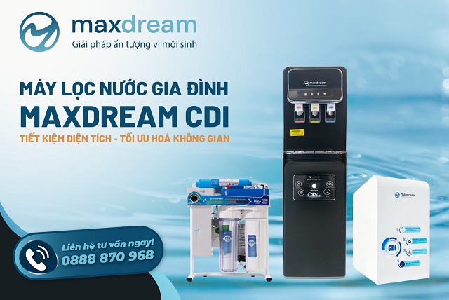 Các sản phẩm máy lọc nước gia đình của Maxdream