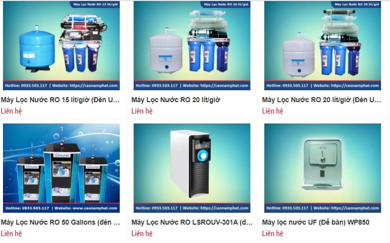 Top 6 Địa Chỉ Bán Máy Lọc Nước Ở Thừa Thiên Huế Uy Tín Tốt Nhất 14 Một số sản phẩm máy lọc nước tại Cao Nam Phát - Huế