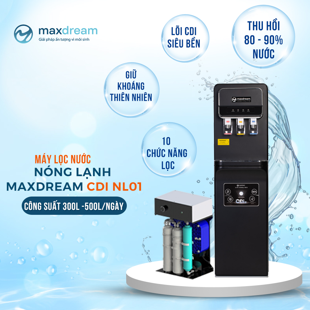 Máy lọc nước nóng lạnh của Maxdream