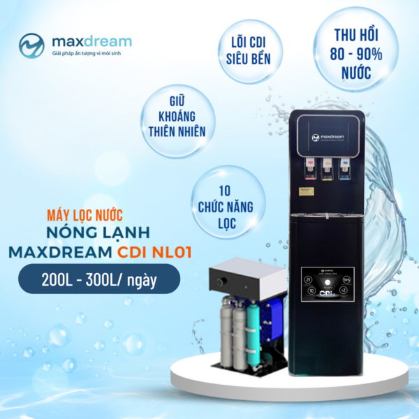 Máy lọc nước nóng lạnh mát Maxdream CDI NL01 - Ảnh 2