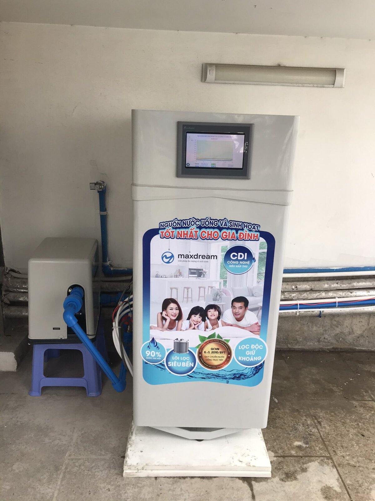 Lắp đặt máy lọc tổng nhà anh Nghĩa - Bình Thạnh