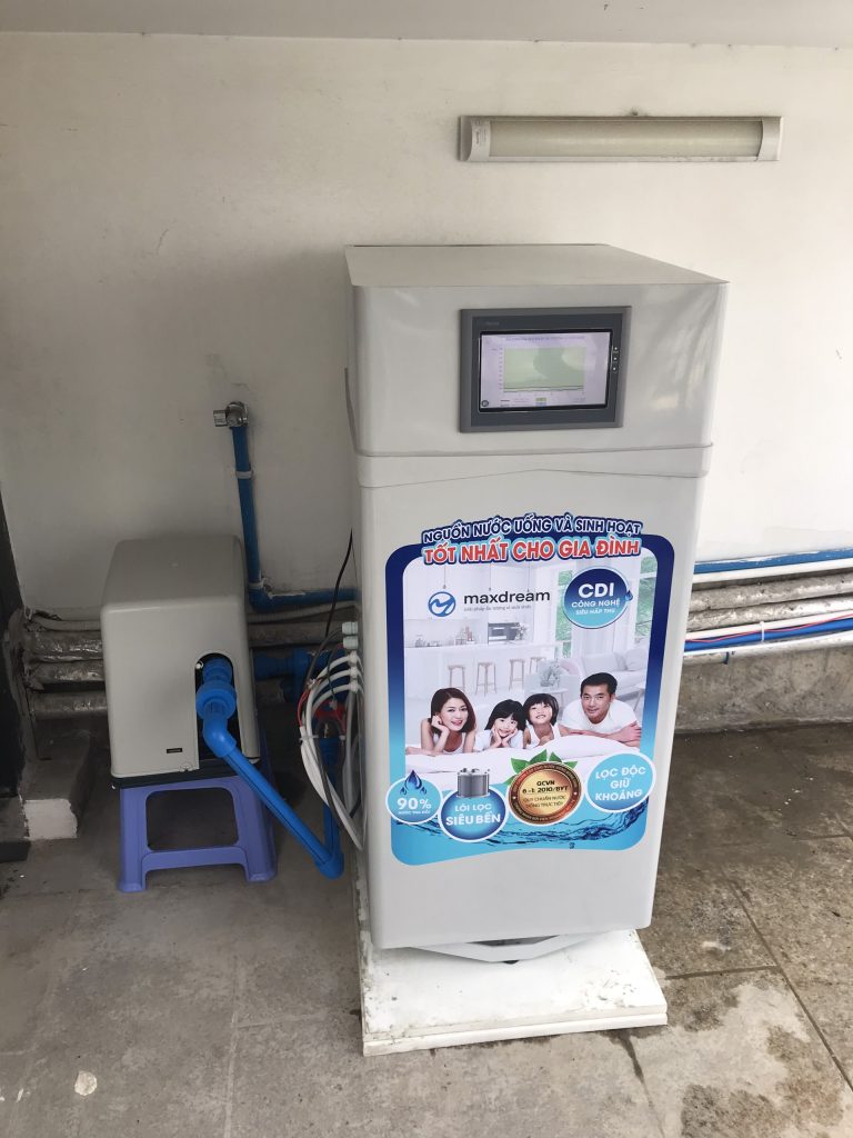 Máy lọc nước tổng Maxdream CDI được lắp đặt tại nhà anh Nghĩa, quận Bình Thạnh