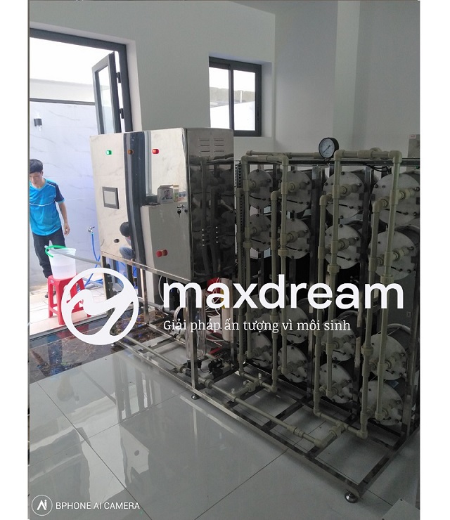 Hình ảnh lắp đặt thực tế hệ thống lọc công nghiệp Maxdream