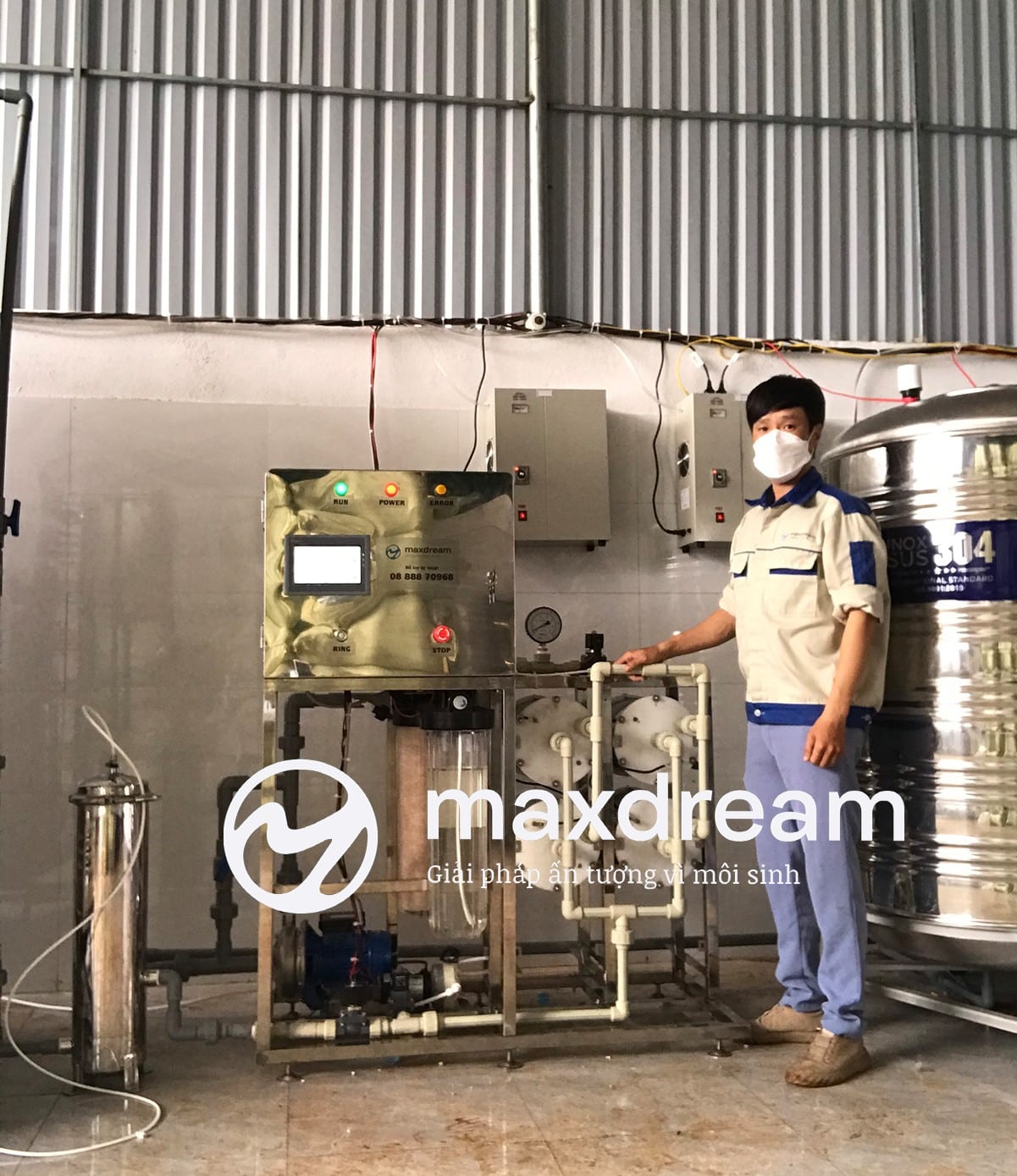 Hình ảnh máy lọc nước công nghiệp MaxDream