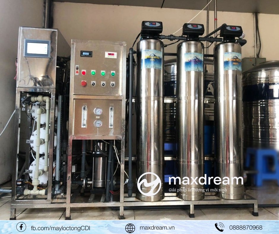Hình ảnh lắp đặt máy lọc nước công suất lớn của Maxdream (ảnh 2)