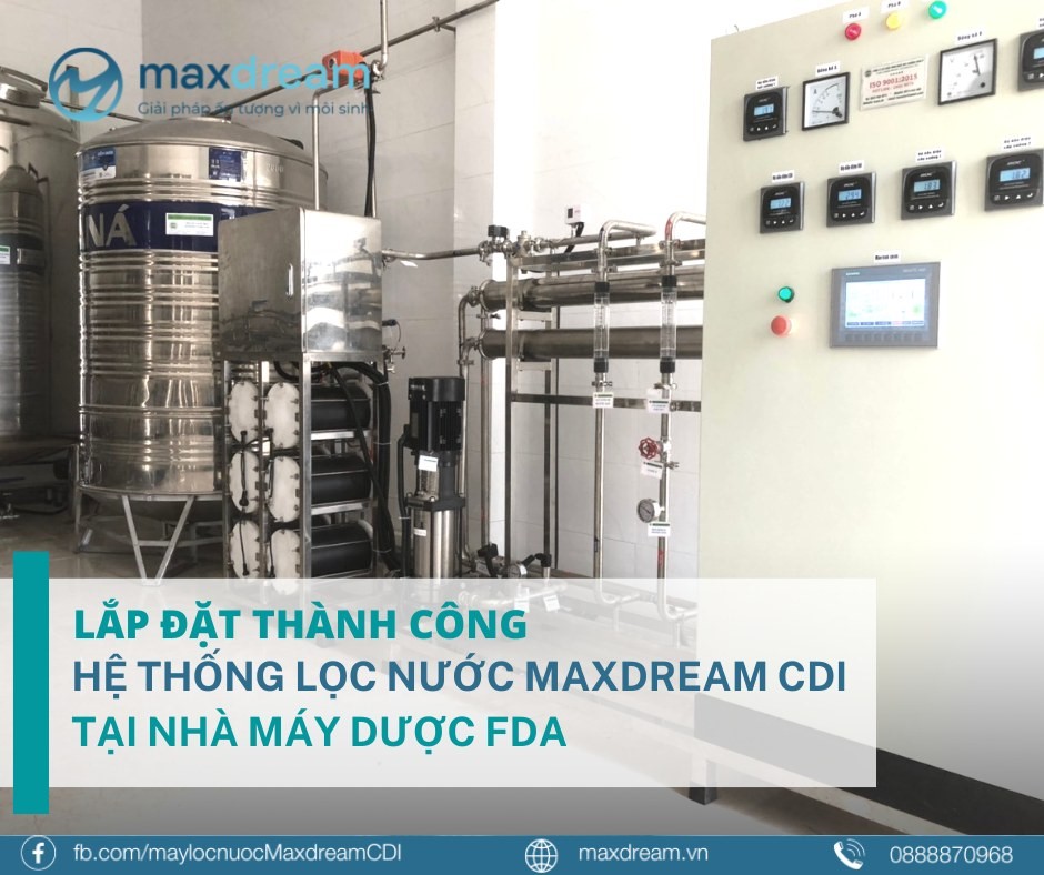 Hình ảnh lắp đặt máy lọc nước công suất lớn của Maxdream (ảnh 1)