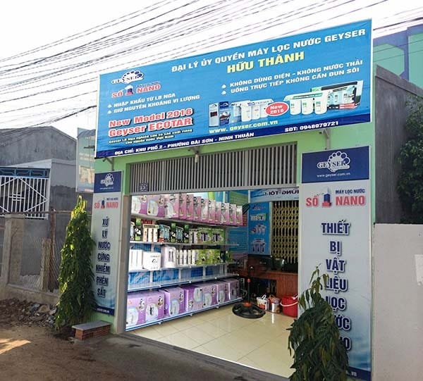 Đại lý Geyser Hữu Thành - cung cấp máy lọc nước tại Ninh Thuận uy tín, giá rẻ