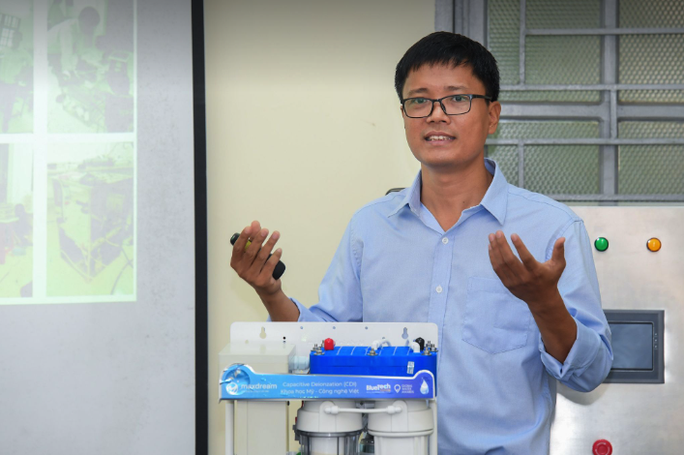 Cựu sinh viên ĐH Bách khoa Hà Nội công bố công nghệ lọc siêu tinh khiết - Ảnh 1.