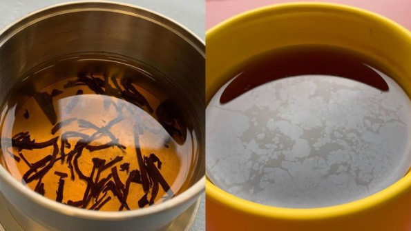 dấu hiệu nhận biết nước cứng pha cà phê hoặc trà