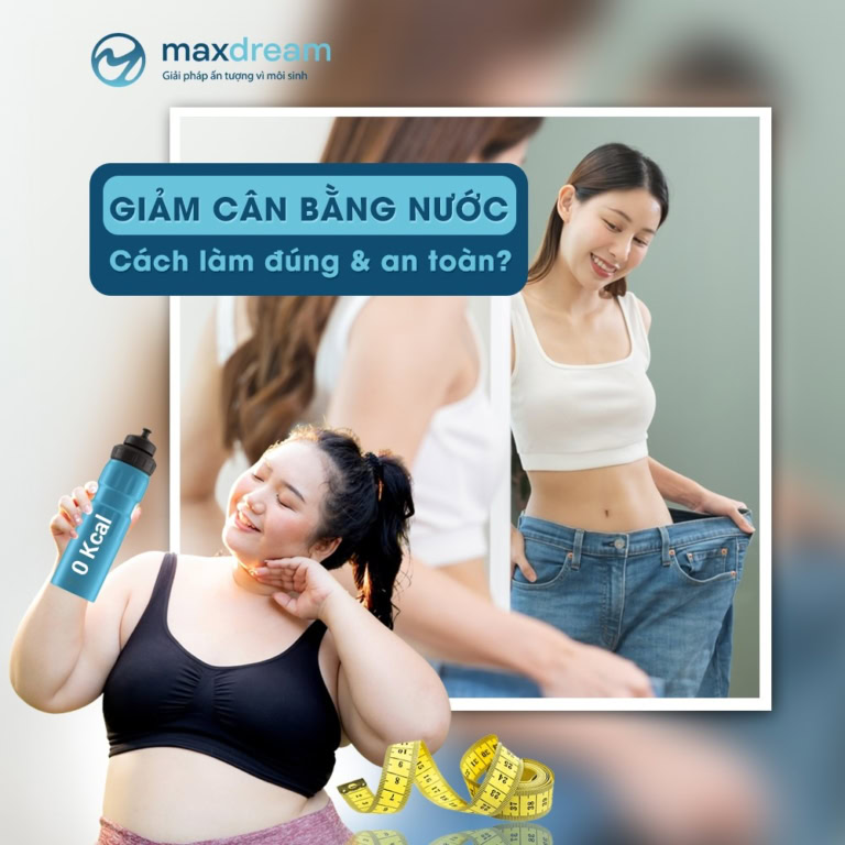 Giảm cân bằng cách uống nước