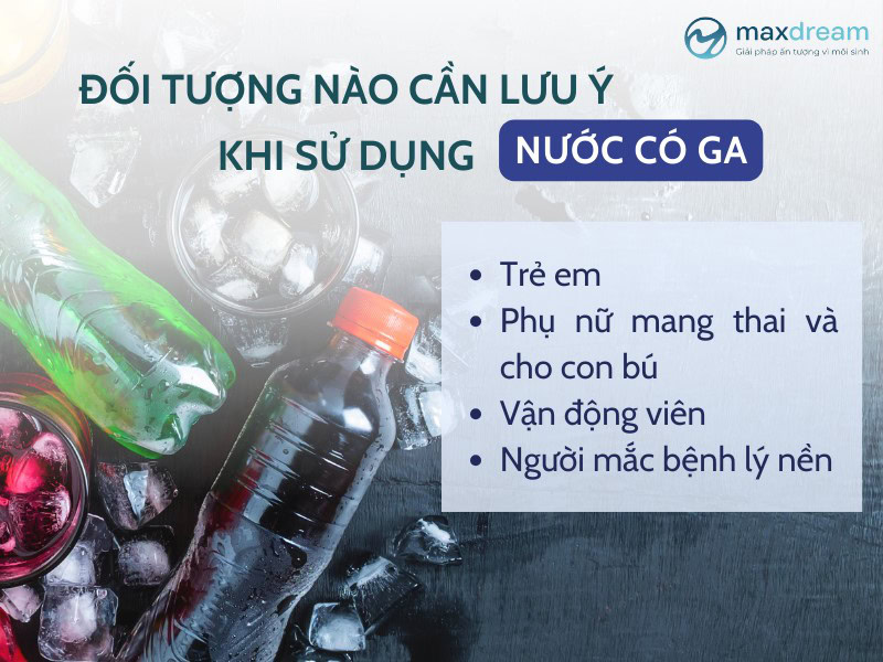 Những lưu ý khi khi sử dụng nước có ga