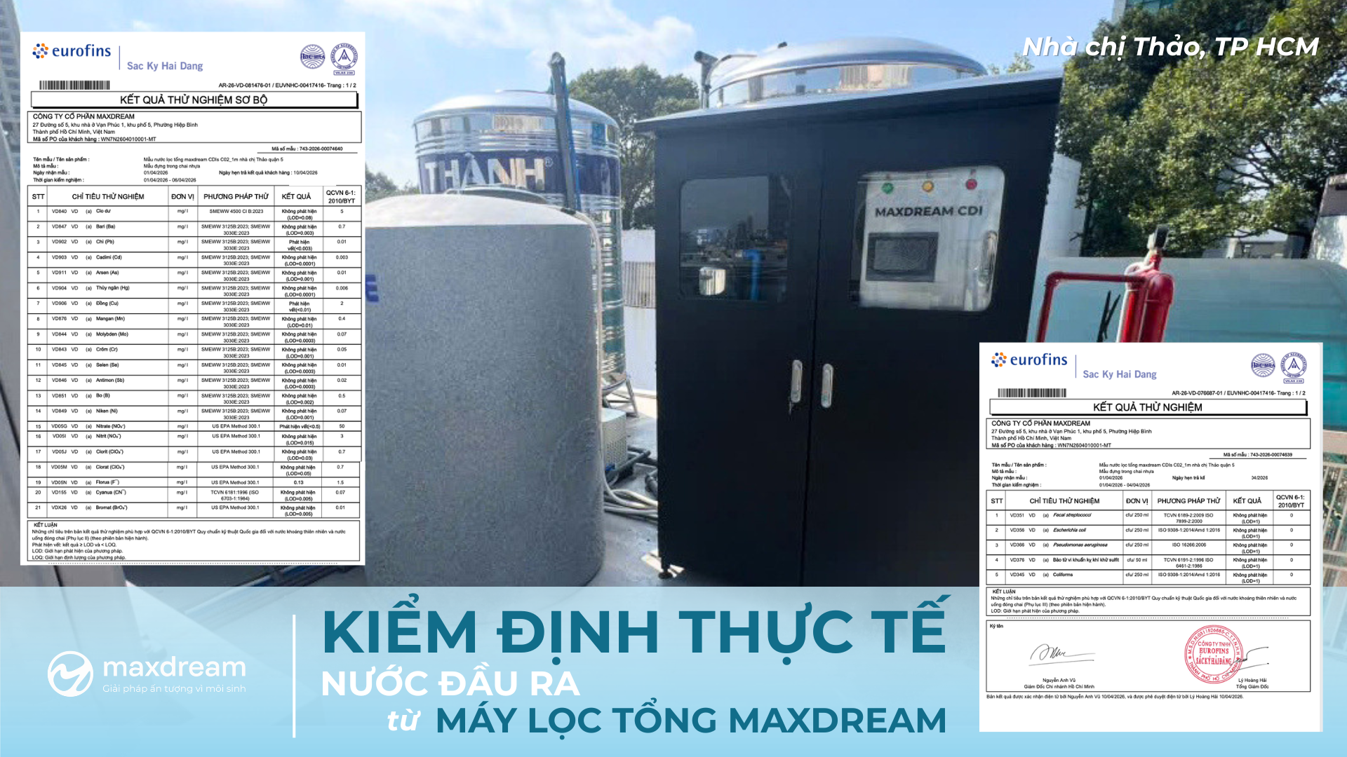 Maxdream_Ket qua kiem dinh_May loc tong Maxdream